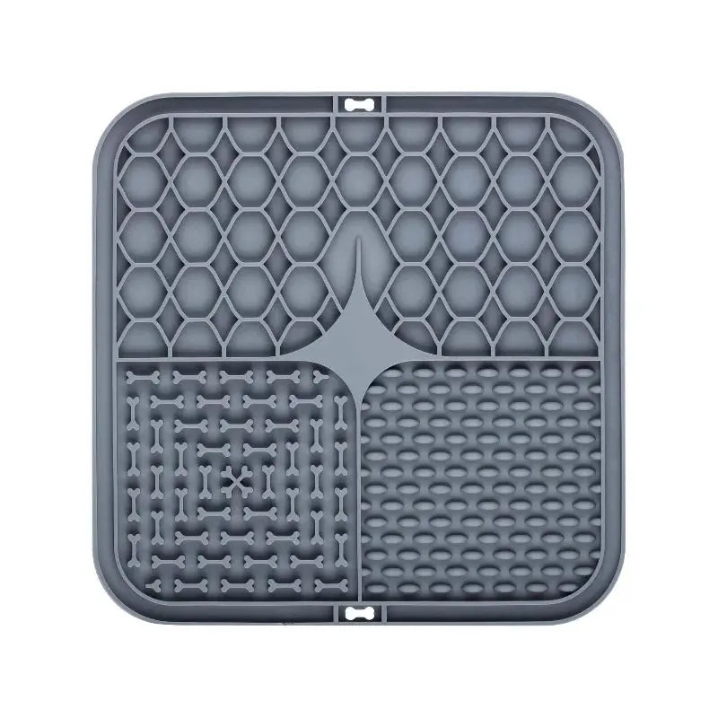 Silicone Dog Lick Mat for Bathing Distraction & Slow Feeding - No Furs Given