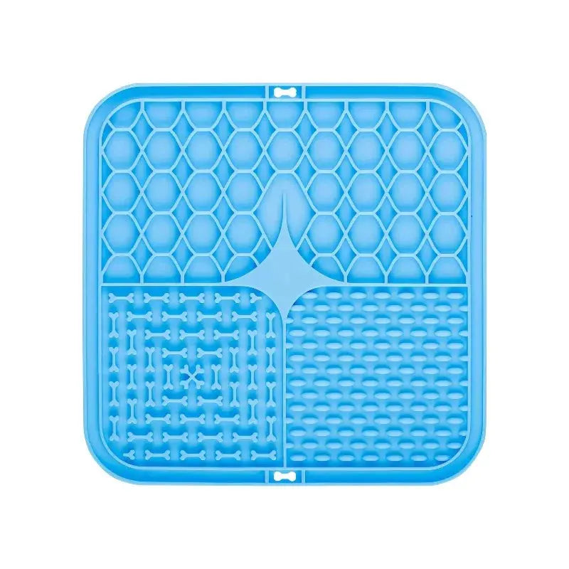 Silicone Dog Lick Mat for Bathing Distraction & Slow Feeding - No Furs Given