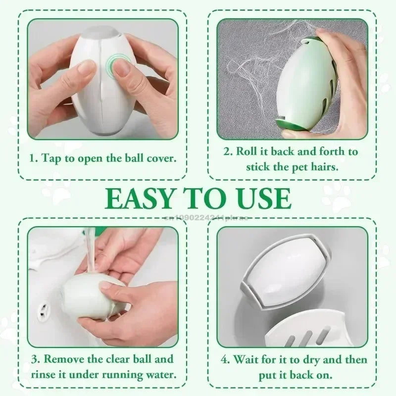 Washable Pet Hair & Lint Remover Roller for Clothes - No Furs Given