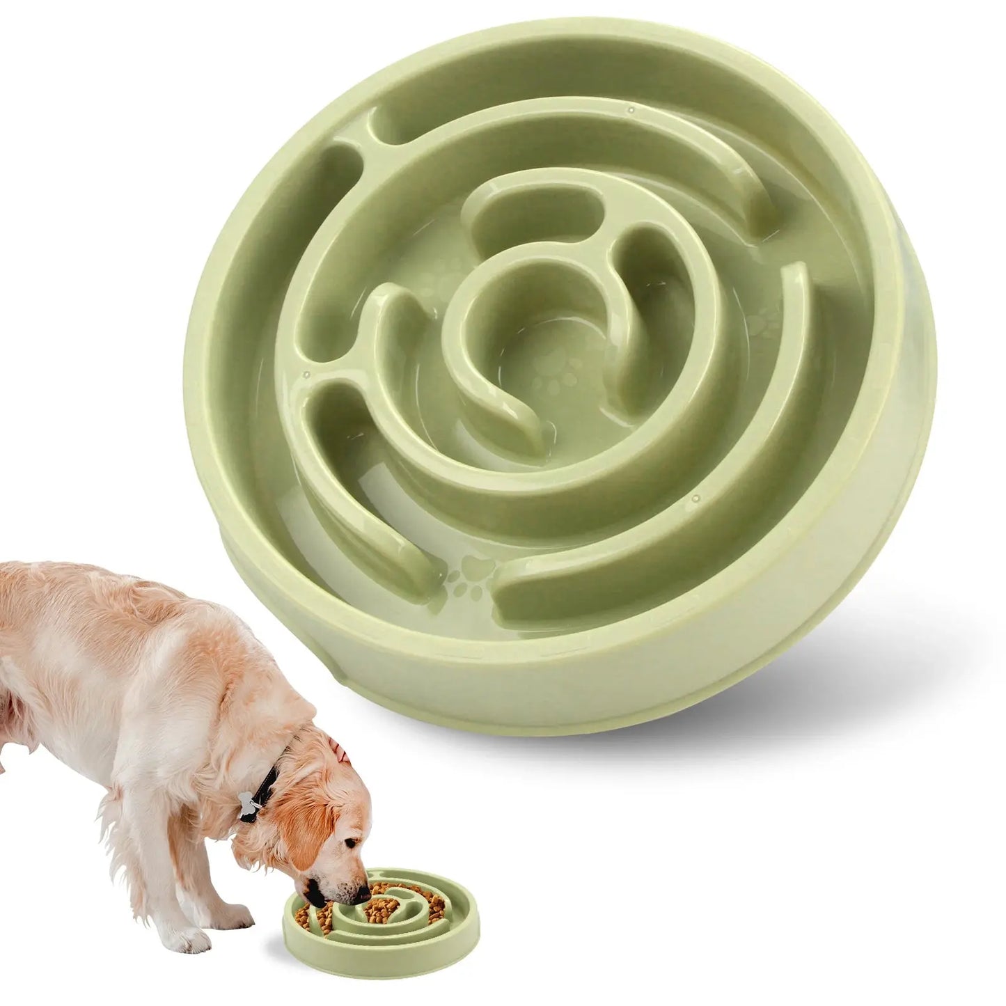 Non-Slip Anti-Gulping Slow Feeder Bowl for Dogs - No Furs Given