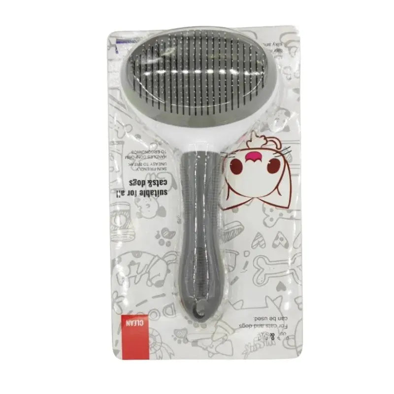 Self-Cleaning Slicker Brush for Cats and Dogs - No Furs Given
