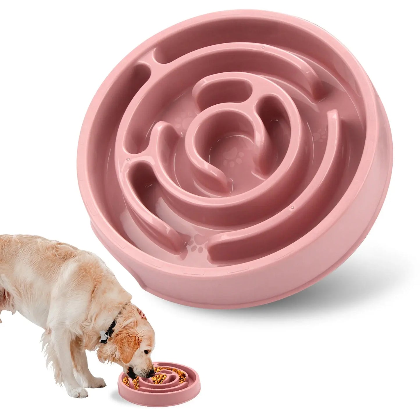 Non-Slip Anti-Gulping Slow Feeder Bowl for Dogs - No Furs Given