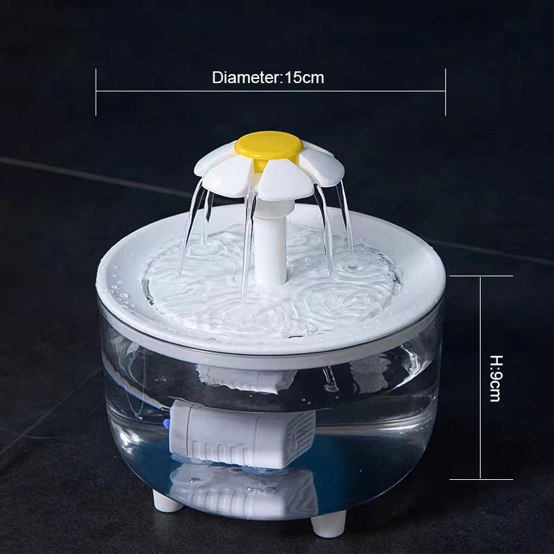 1200mL USB Electric Pet Water Fountain - No Furs Given