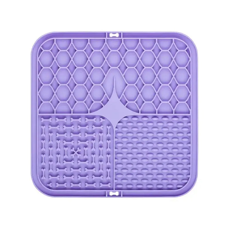 Silicone Dog Lick Mat for Bathing Distraction & Slow Feeding - No Furs Given