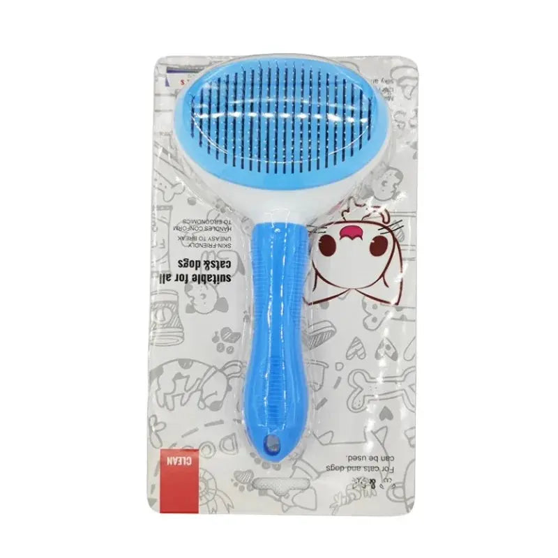 Self-Cleaning Slicker Brush for Cats and Dogs - No Furs Given