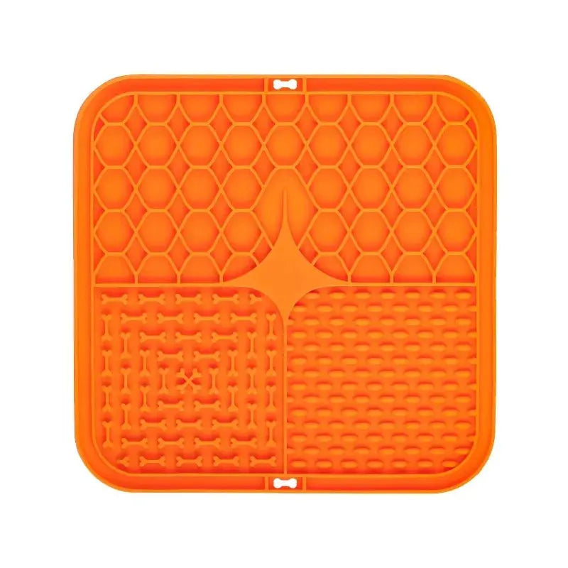 Silicone Dog Lick Mat for Bathing Distraction & Slow Feeding - No Furs Given