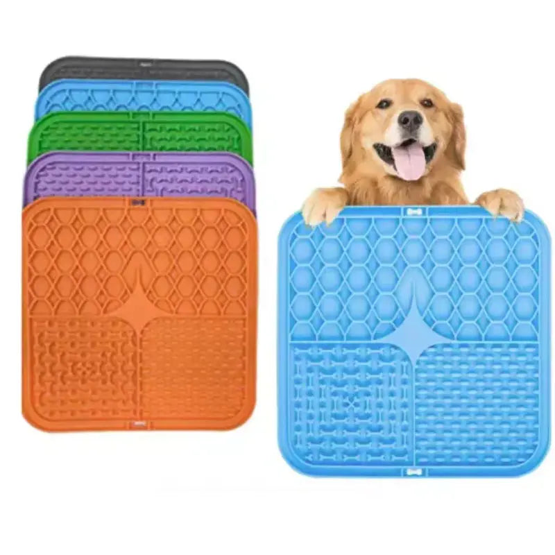 Silicone Dog Lick Mat for Bathing Distraction & Slow Feeding - No Furs Given