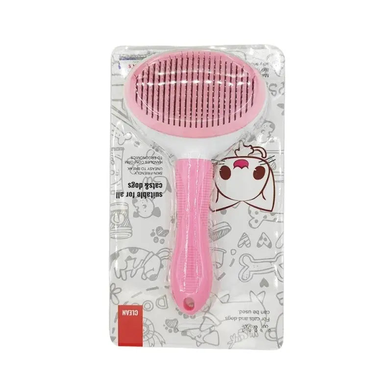 Self-Cleaning Slicker Brush for Cats and Dogs - No Furs Given
