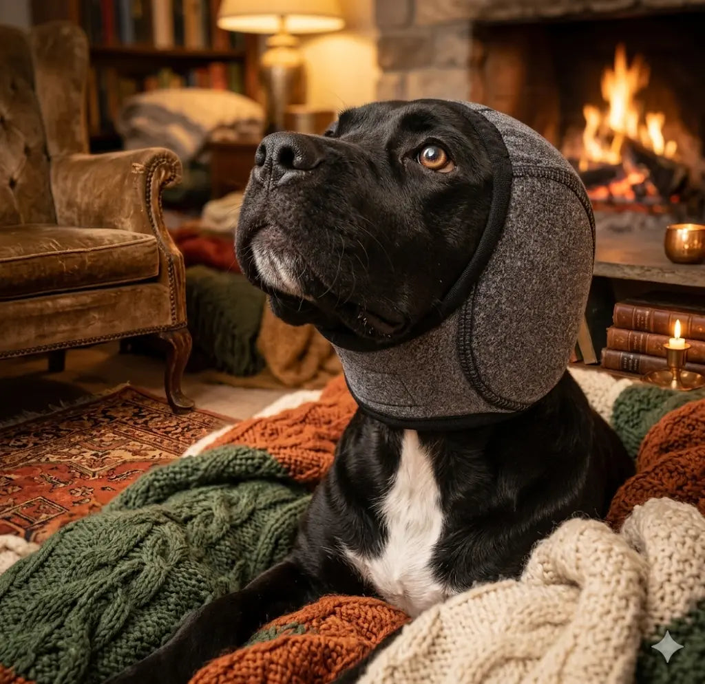 Dog Ear Muffs Noise Reduction Waterproof Headgear - No Furs Given